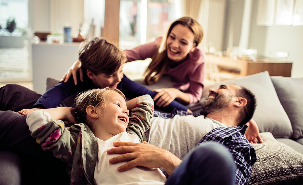 glückliche Familie